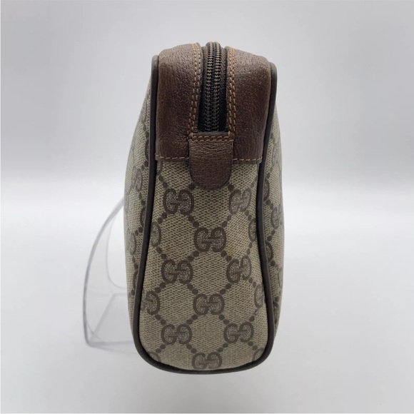 Authentic Gucci GG Supreme Sherry Line Beige/Brown Clutch Bag W/Box NS101277 - Picture 8 of 16